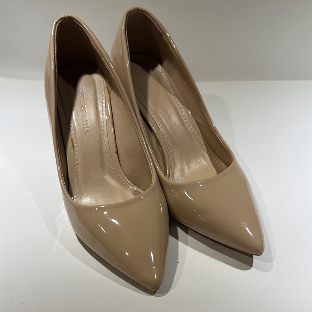 Gianvito Rossi Tan Patent Leather Heels